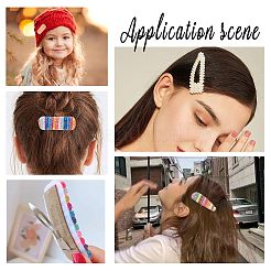 Наборы для изготовления заколки для волос из кожи аллигатора своими руками&nbsp;DIY-SC0013-84