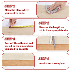 Selbstklebende PVC-Kantenschutzstreifen&nbsp;DIY-WH0591-569A