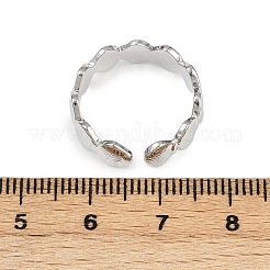 Латунные регулируемые манжеты для женщин RJEW-B132-01A-P