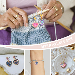 Подвеска из нержавеющей стали 304 и пластика ccb с блестками&nbsp;HJEW-AB00231