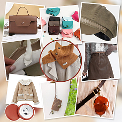 30 шт. кнопки из искусственной кожи&nbsp;BUTT-NB0001-90F