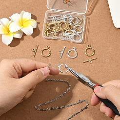 20 комплект из 2-х цветных застежек-тоглов из нержавеющей стали марки 304&nbsp;STAS-BBC0008-06