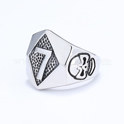 Anillos de acero inoxidable 316L estilo punk para hombre&nbsp;FS-WG96F45-04