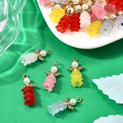 50 шт. 5-х цветные подвески из АБС-пластика с имитацией жемчуга&nbsp;PALLOY-JF03909