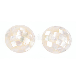 Натуральные белые бусины из ракушек SHEL-F007-16A