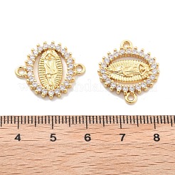 Стойка покрытие латунь микропаве прозрачный кубический цирконий религия дева мария соединительные подвески&nbsp;KK-H449-61G-05-NR