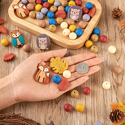 69 шт. 12 стильных экологически чистых силиконовых бусины для пищевых продуктов SIL-BT0001-06