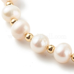 Pulseras redondas de perlas naturales&nbsp;BJEW-JB06260-04