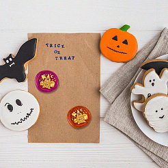 Set di francobolli con sigillo di cera di halloween&nbsp;AJEW-WH0208-1320