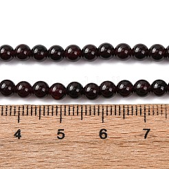 Гранат природный бисер нитей&nbsp;G-J376-37-4mm