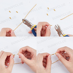 Наборы для самостоятельного изготовления ювелирных изделий из шариковой цепочки&nbsp;DIY-SC0014-64G