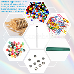 Tubes de stockage de billes en plastique PC transparent&nbsp;AJEW-WH0673-21D