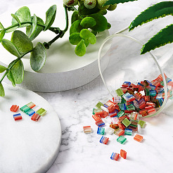 160 pièces 8 couleurs perles de rocaille en verre à 2 trous&nbsp;SEED-BT0001-02