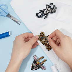 3 шт. 3 стиля животных стразы украшения аксессуары&nbsp;PATC-GF0001-44