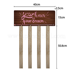 Деревянный подвесной приветственный знак HJEW-WH0077-002