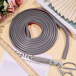 Gaine de câble semi-circulaire auto-adhésive en PVC rigide&nbsp;AJEW-WH0886-24A