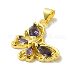 Латунь со стеклянными подвесками&nbsp;KK-Z042-01G-02