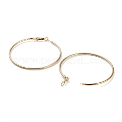 Pendientes de aro de acero inoxidable 304 para mujer y hombre.&nbsp;EJEW-B049-02G-G