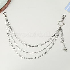 Брюки в стиле панк из сплава с цепочкой в виде звезды FS-WG328EF-01