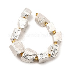 Гальванические натурального пирита бусы пряди G-F800-A02