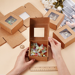 Бумажный ящик для хранения конфет CON-WH0084-95A