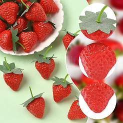 20 шт. смоляная имитация клубники&nbsp;AJEW-SP0003-29