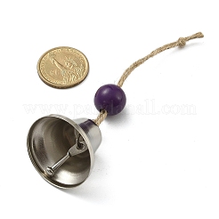 Ornements suspendus en forme de cloche en fer&nbsp;HJEW-JM02461