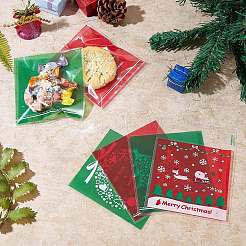 400 pièces 4 styles sacs de bonbons de Noël auto-adhésifs&nbsp;JX059A