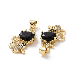 Латунные микро проложить кубического циркония подвески&nbsp;ZIRC-F134-20G-02