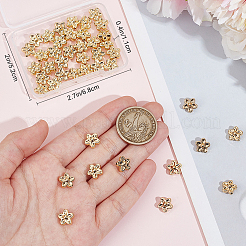 50 шт. латунные бусины с покрытием стойки KK-BBC0015-76