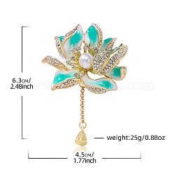 Эмалевая булавка лотос PW-WG24B92-01