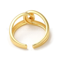 Латунные открытые манжеты для женщин RJEW-M162-35G