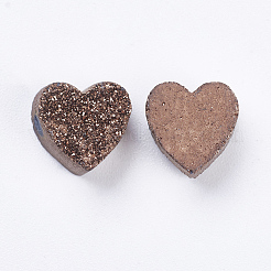 Branelli di agata naturale di druzy dell'elettrodo&nbsp;G-E400-03-B01