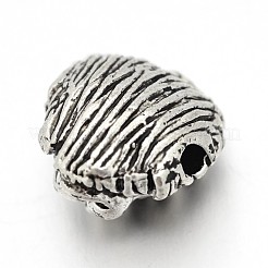 Тибетский стиль бисером сплав головой льва TIBEB-E073-01AS