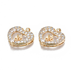 Латунная микропаве из прозрачного кубического циркония KK-S356-326-NF