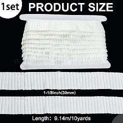 10 ярд полиэстеровой плиссированной атласной ленты со складками&nbsp;OCOR-FG0002-47A
