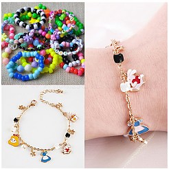 Прозрачного акрилового Европейский бисером OACR-NB0001-06