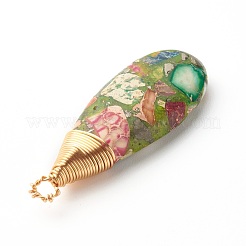 Натуральный регалит / имперская яшма / морские отложения яшмовые подвески PALLOY-JF00874