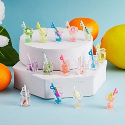 50pcs 25 pendentifs en résine imitation boisson de style&nbsp;FIND-SZ0002-27