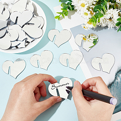 40 шт. подвески для зеркальных акриловых бокалов для вина AJEW-FG0002-99