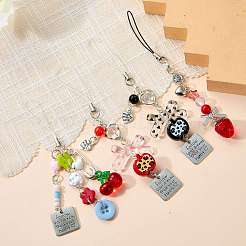 3 pz 3 stili di cinturini per cellulari in acrilico&nbsp;MOBA-SZ0001-14