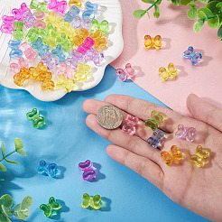 70g 7 Farben transparente Acrylperlen&nbsp;TACR-TA0001-80