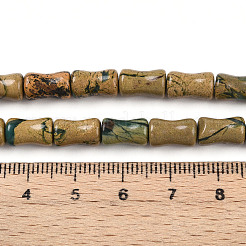 Нити бусин из натурального камня вердит G-T140-90