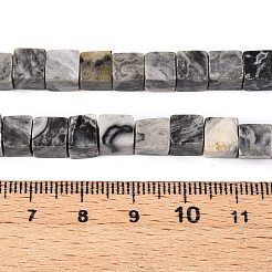 Натуральная карта каменные бусы пряди G-T139-6x6-20A