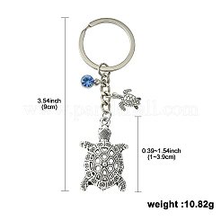 Legierung Strass Schlüsselbund&nbsp;KEYC-YW00072