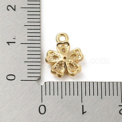 Laiton avec breloques en zircone cubique transparente&nbsp;KK-G478-02D-KCG