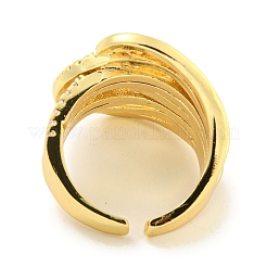 Стойка с латунным покрытием микро-паве и кубическим цирконием RJEW-C082-13G