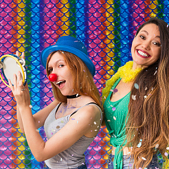 Блестящая полиэфирная ткань&nbsp;DIY-WH0304-648B