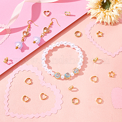 50шт. 5-х стильная латунная рамка для бусин KK-PH0004-25