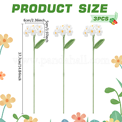 Цветочные украшения ручной работы крючком из полиэфирной пряжи DIY-WH0430-622B